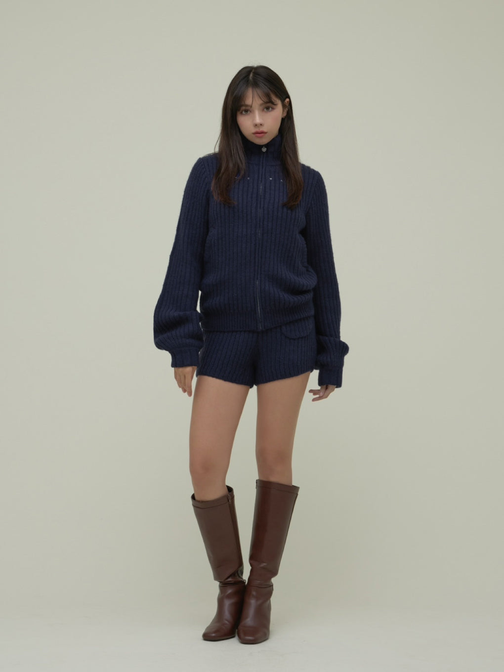 ANDMARY】Mary logo knit set up