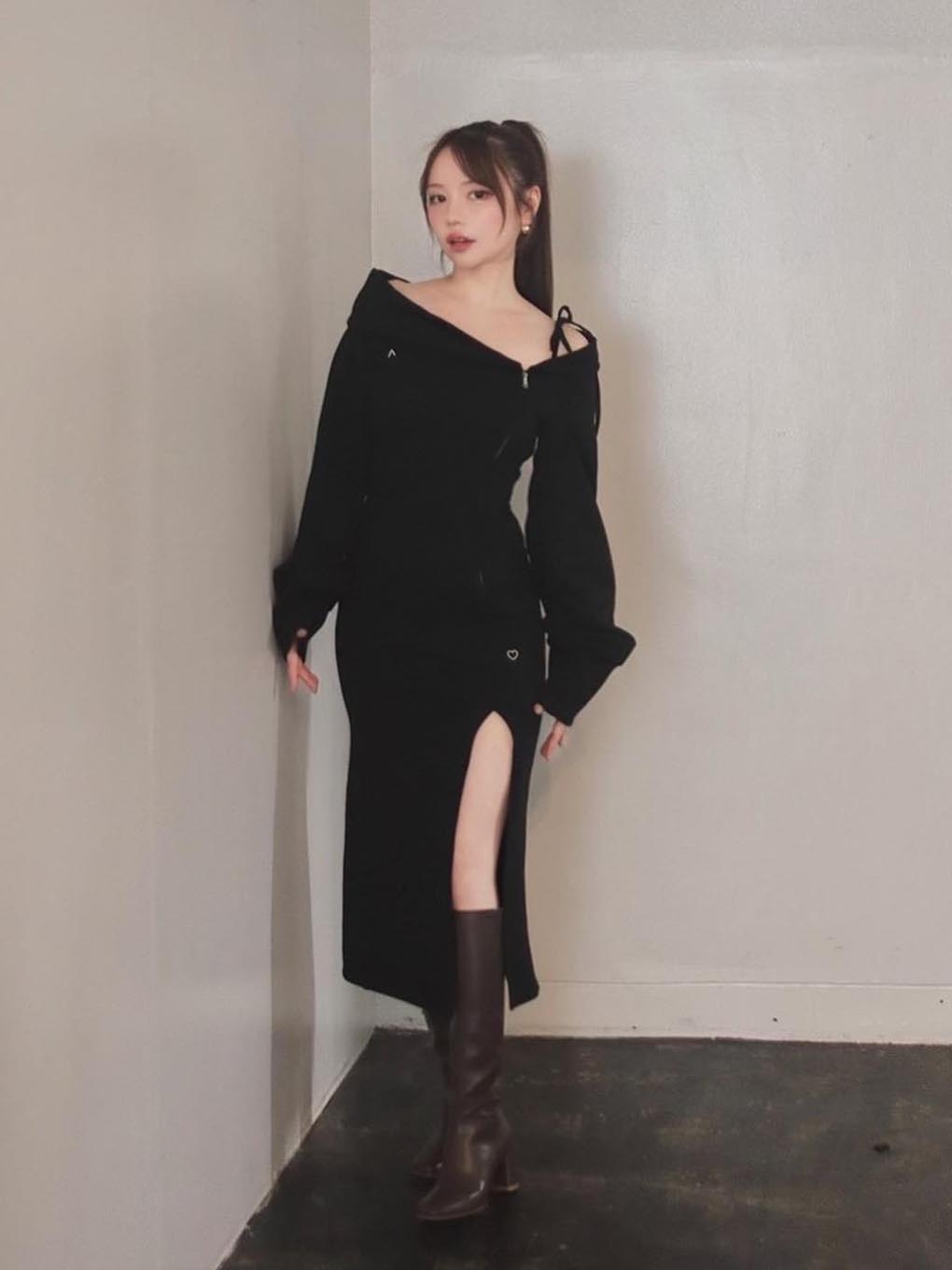 ANDMARY アンドマリー Carina slit dressワンピース