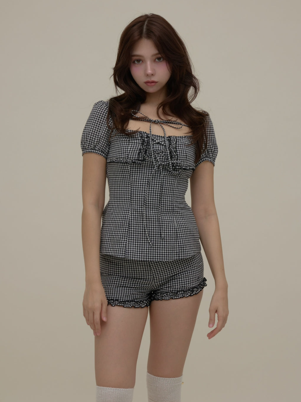 ANDMARY】Dorothy gingham check set up