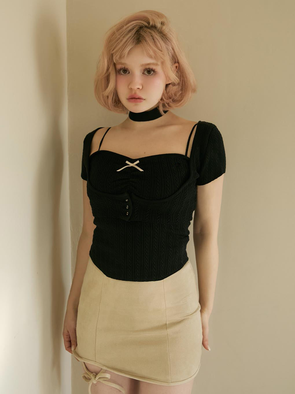 トップス andmary frida knit set black ANDMARY】Frida knit set