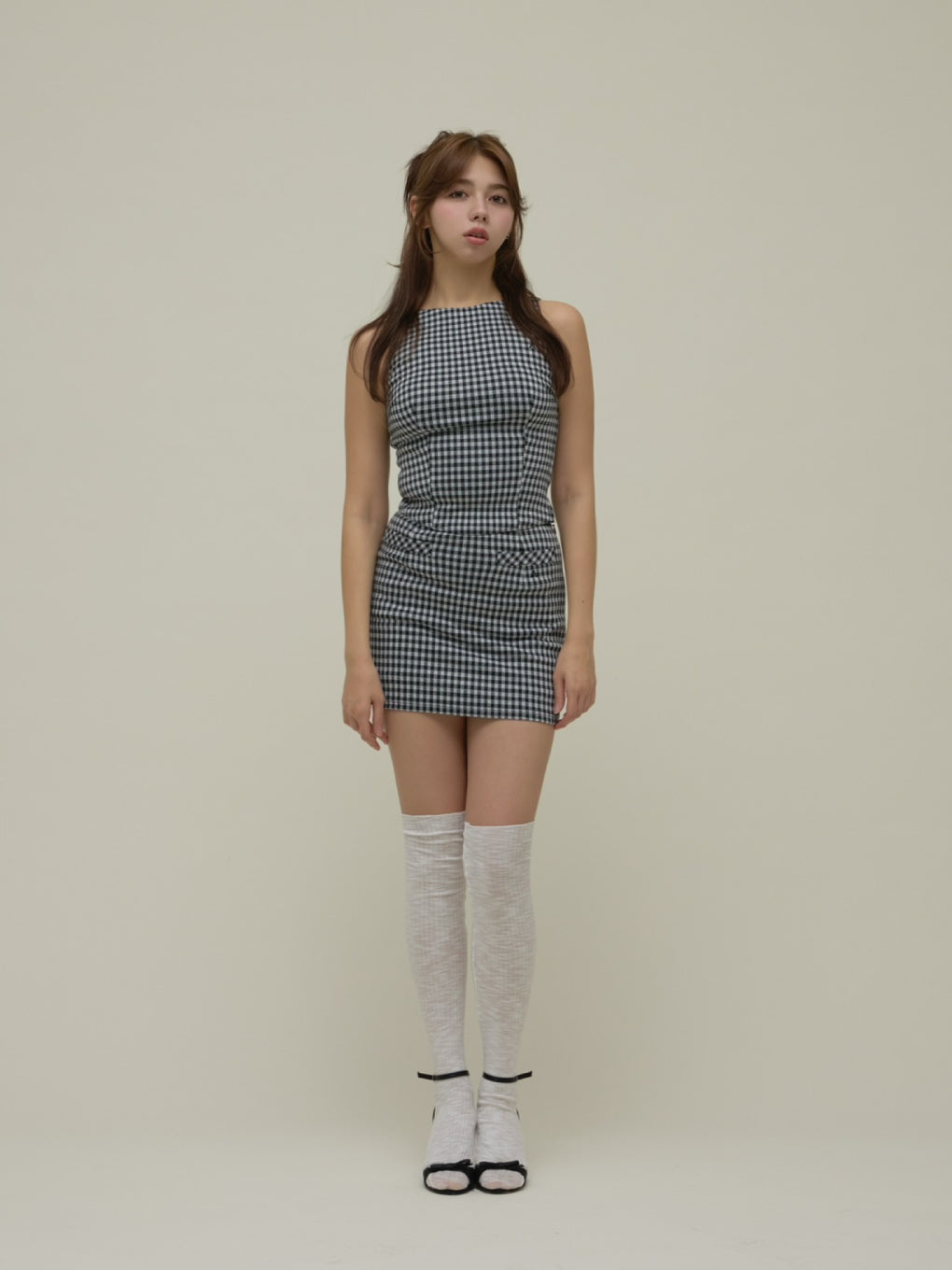 ANDMARY】Ruru gingham set up mini