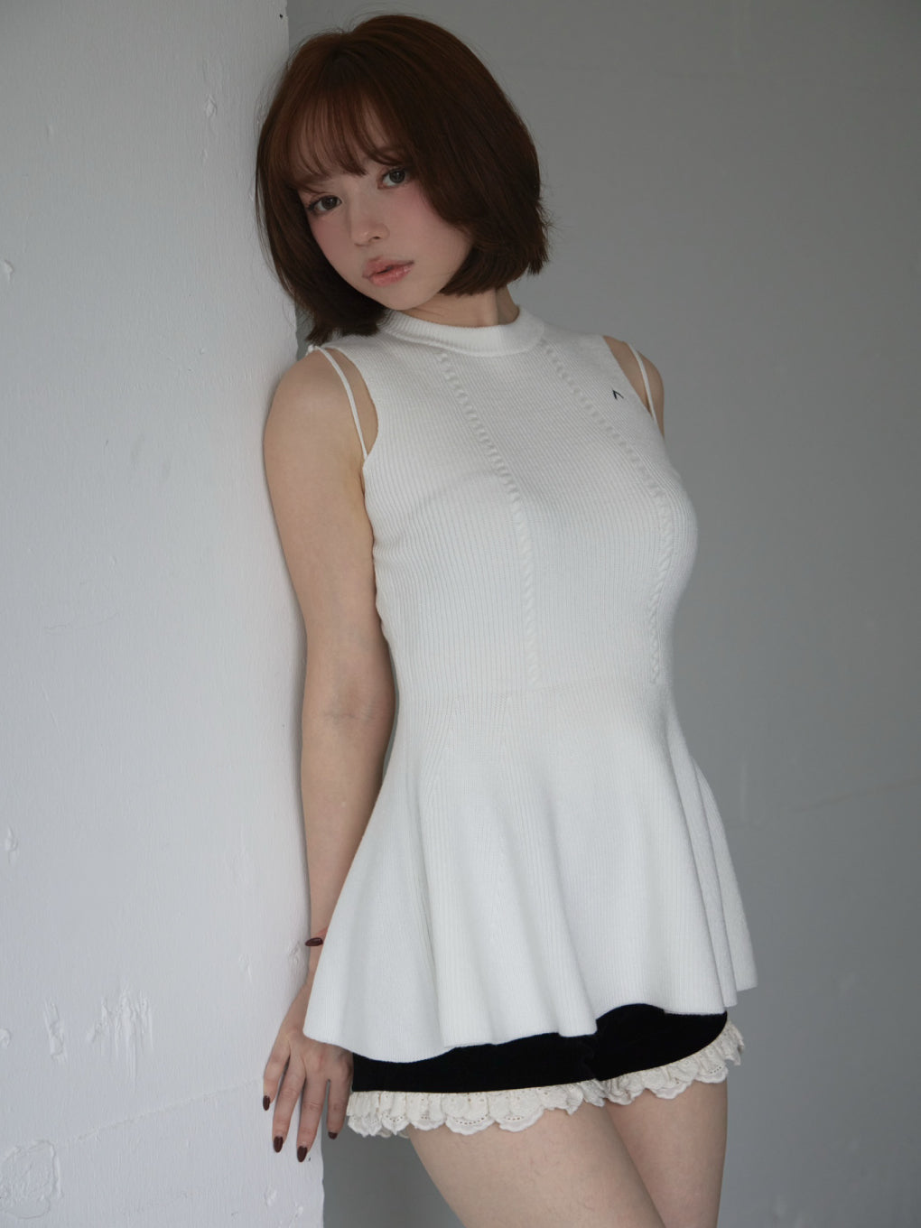 Velour mini pants
