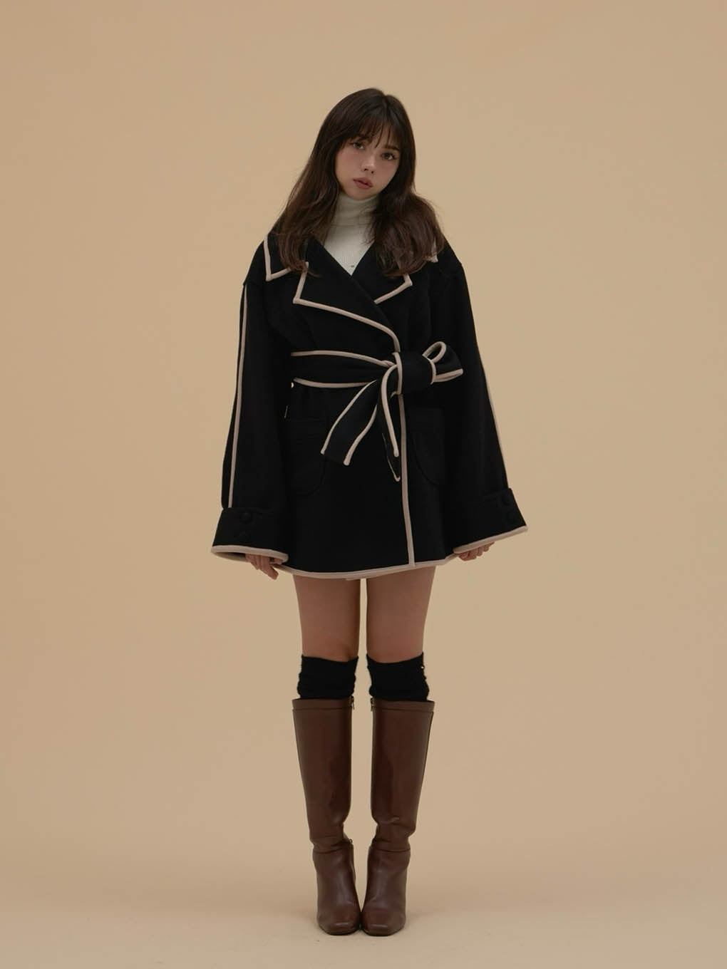 Ange wool short coat