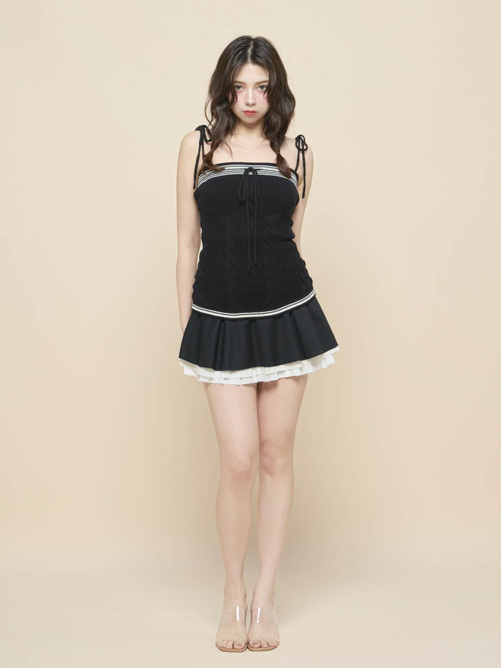 Chuchu flare mini skirt