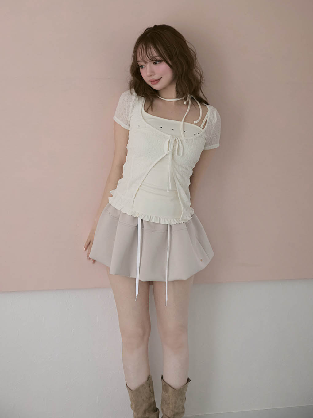Murphy flare mini skirt