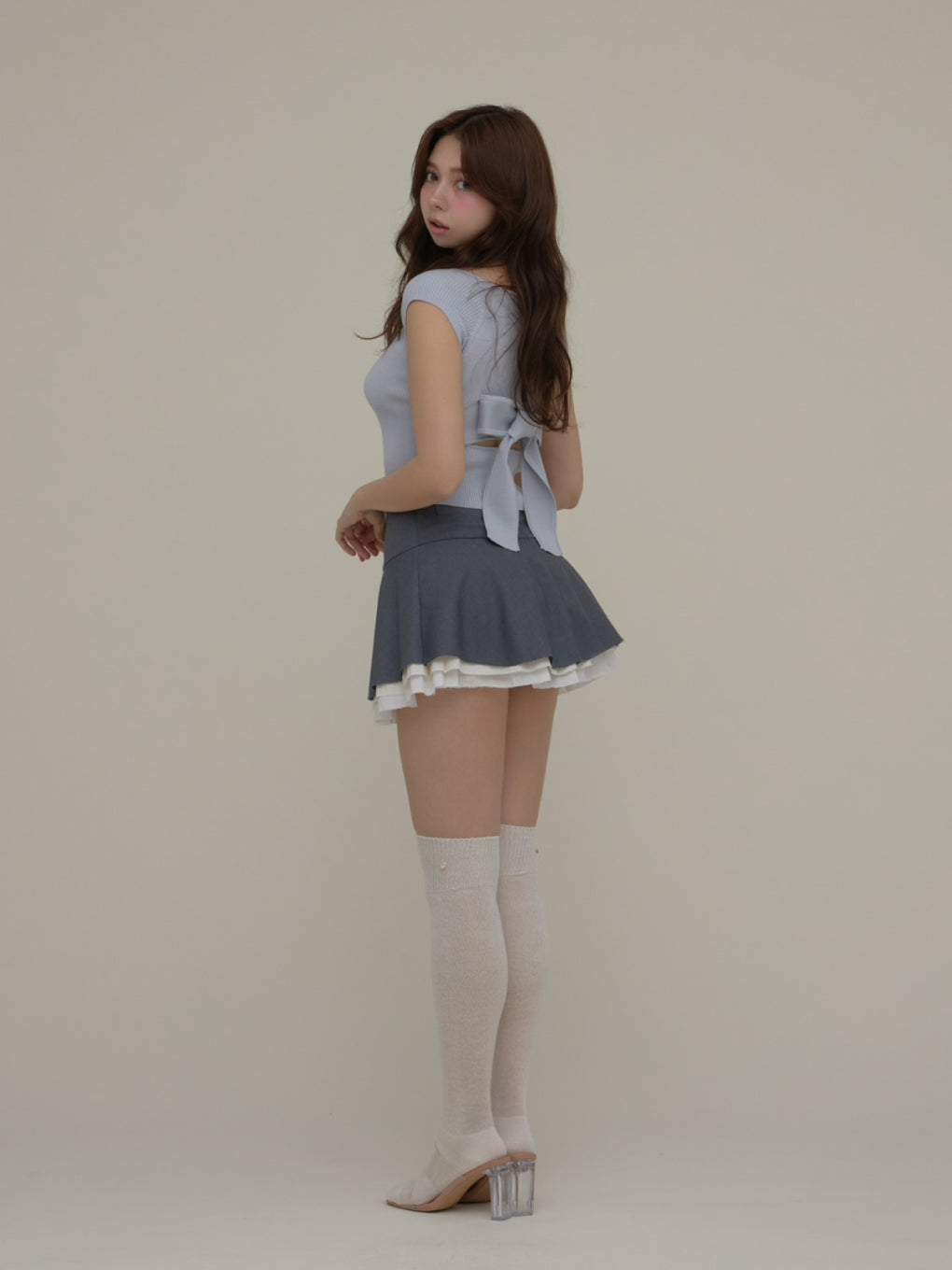 ANDMARY】Elle ribbon knit tops