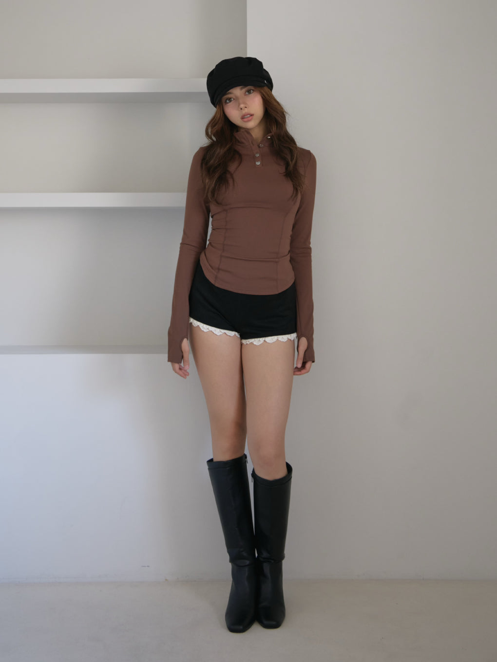 Heart button fit tops