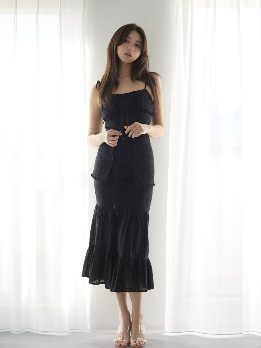 新品未使用 ANDMARY Juni cotton long dress ANDMARY】Juni cotton long dress