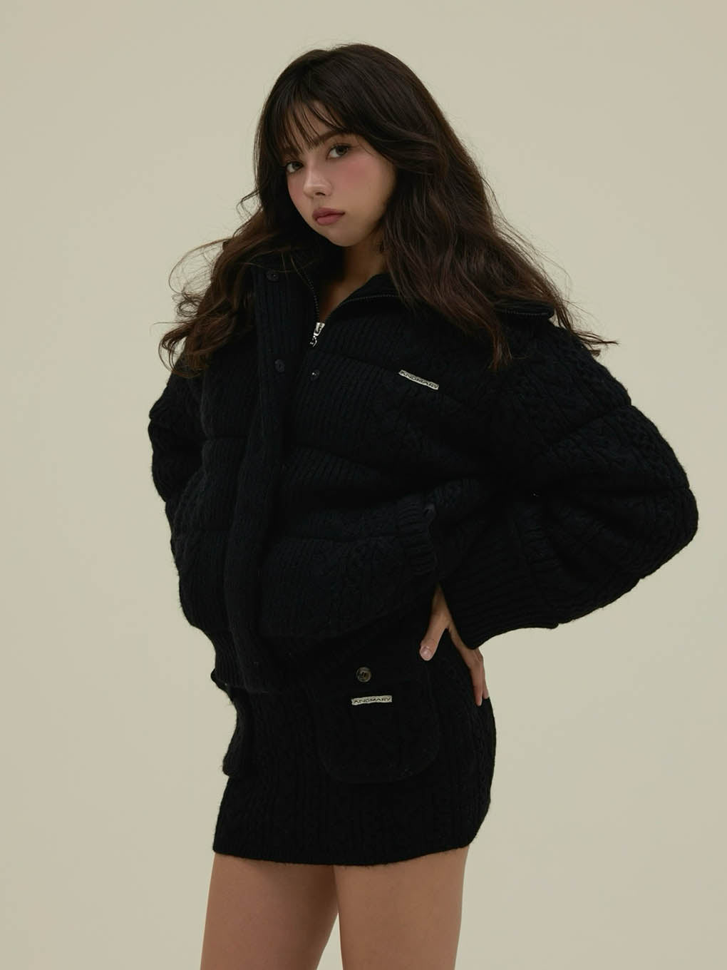 Mary quilting knit jacket