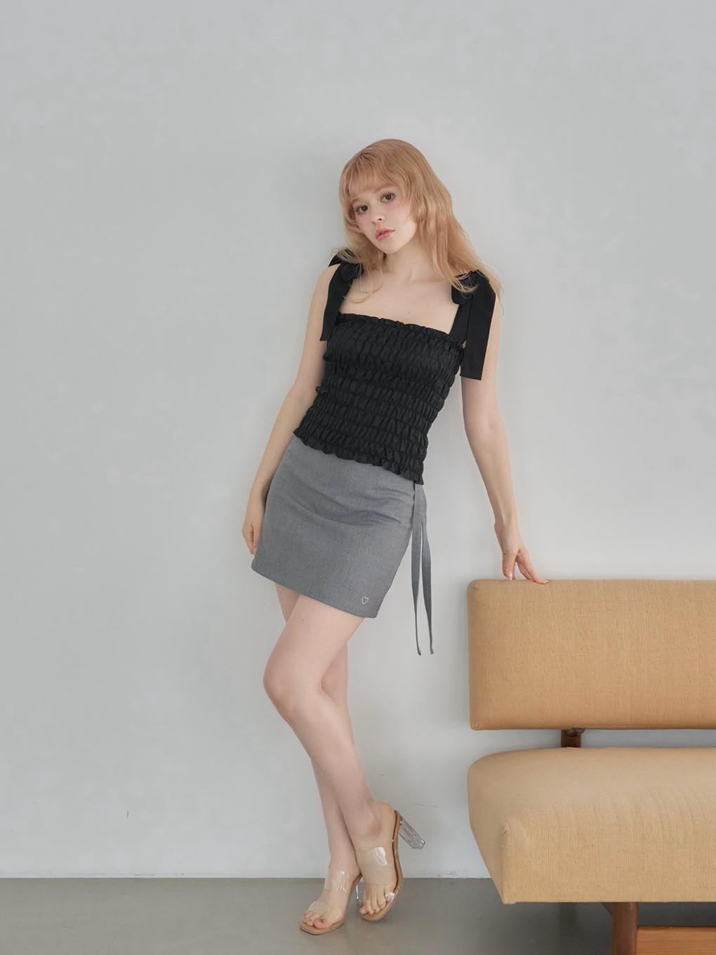 ANDMARY】Heart point skirt