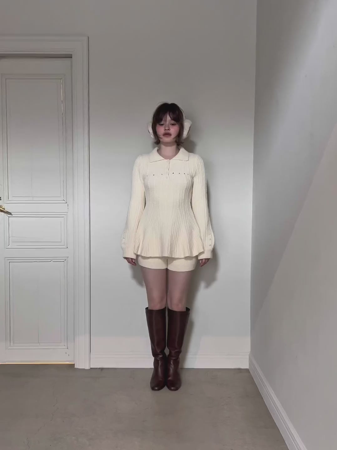 トップス ANDMARY Dada cable set up ivory andmary Dada cable set up ivory - メルカリ