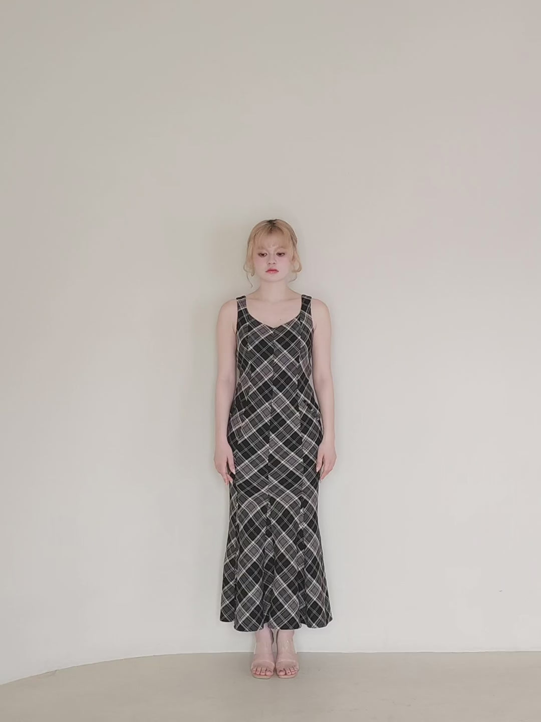 ANDMARY】Alicia check dress