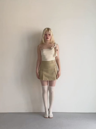 アンドマリーAdele ribbon tank黒 Adele ribbon tank