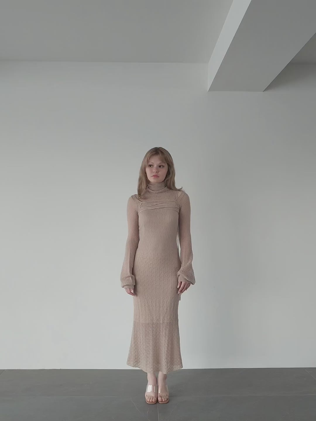 ANDMARY】Sophie seethrough knit dress