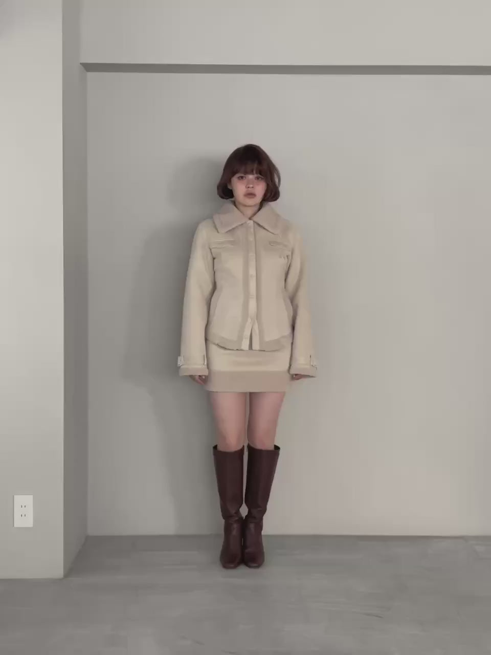 ANDMARY】Gigi mouton jacket