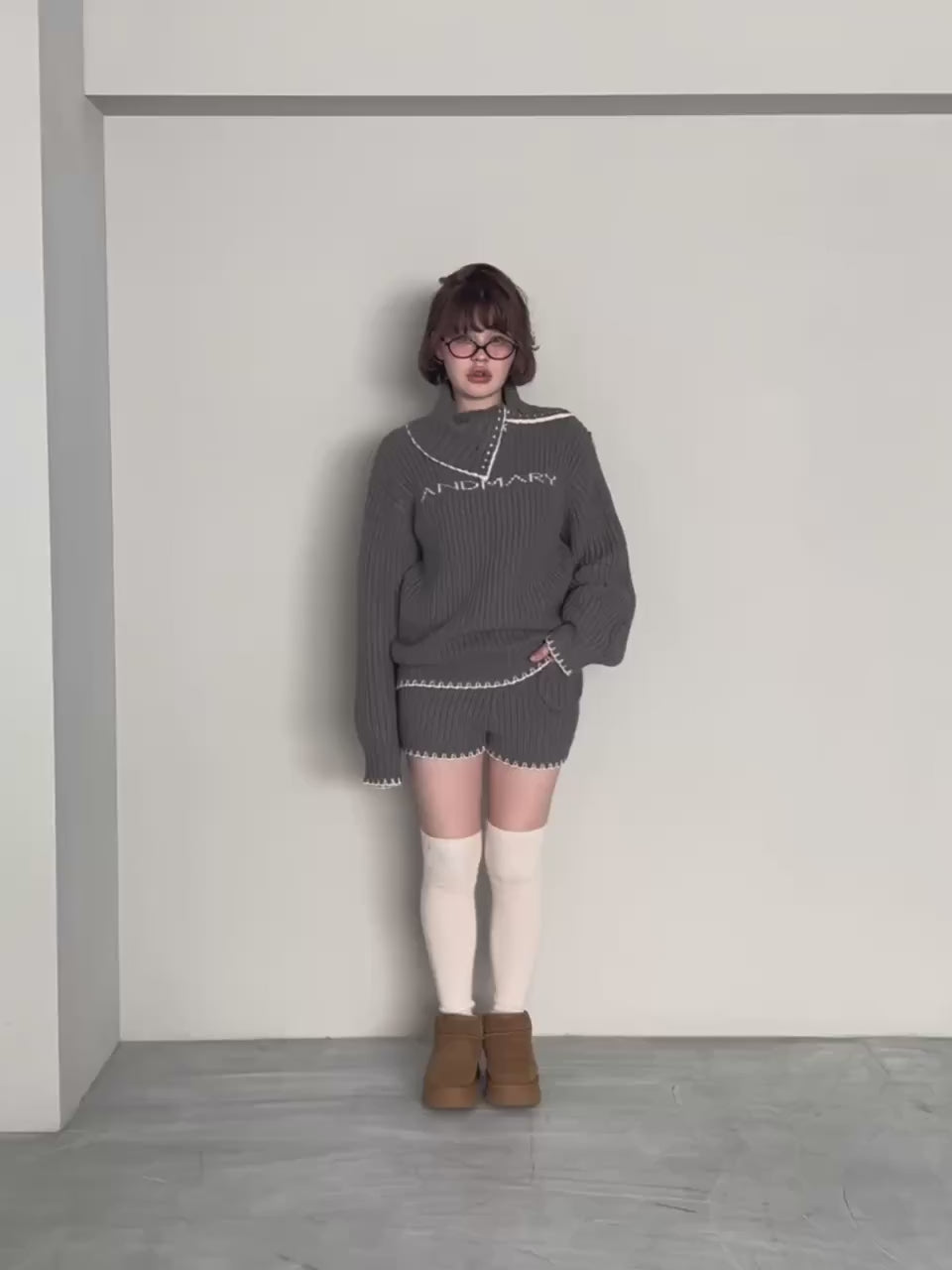 ANDMARY】Mary logo loose set up