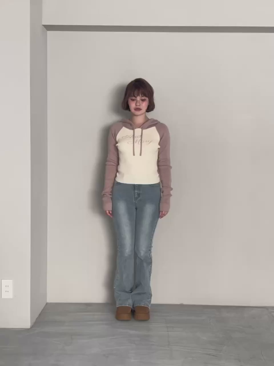 ANDMARY】Navi flare denim