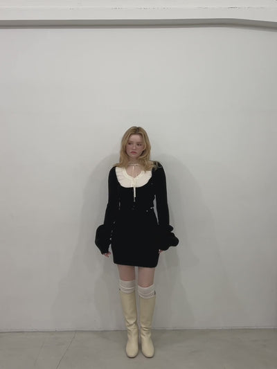【ANDMARY】Rebecca knit mini skirt