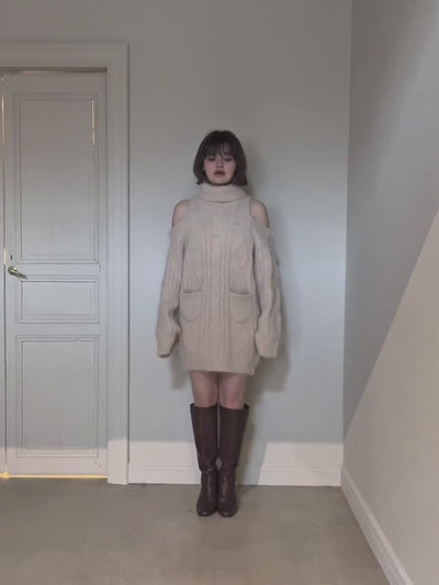 トップス andmary Allyn cable knit dress 8d09d144876a48cb91c04ca5a75ad7
