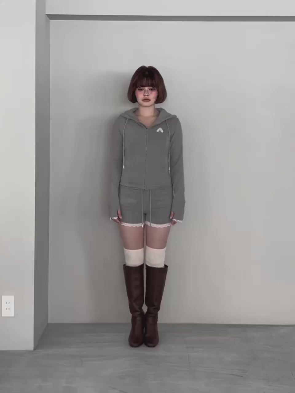 ANDMARY】Viola hoodie set up